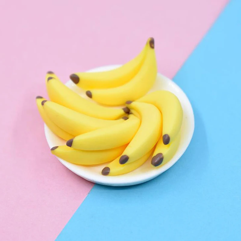 Миниатюрный Кукольный Домик из смолы 1:12 10 шт. искусственная подделка фрукты