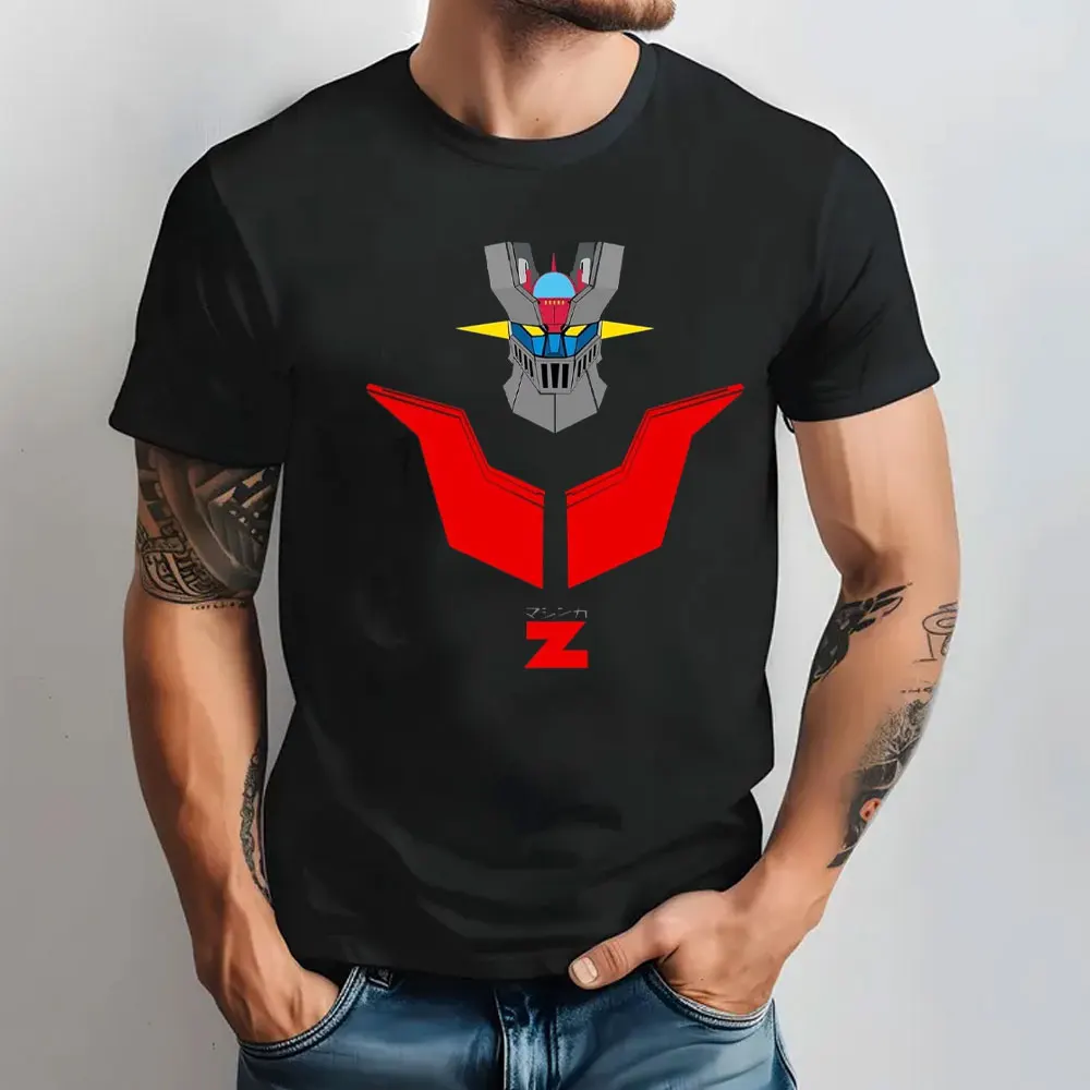 Рубашка Mazinger Z Мужская крутая модная футболка Топы мультяшная японская одежда