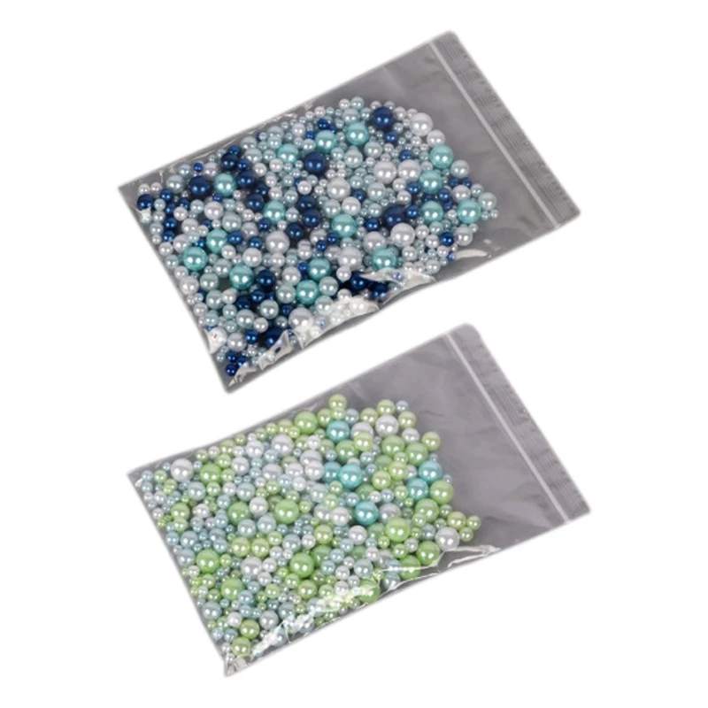

Color Round Beads Imitation Pearl String Non-Porous 4-10Mm Mixed Color Hand DIY Jewelry Accessories