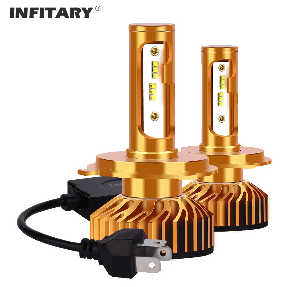 

Infitary Car LED Light H1 H4 H7 9005 9006 Auto ZES Chip Vehicle Lamp Headlight Bulb 6500K