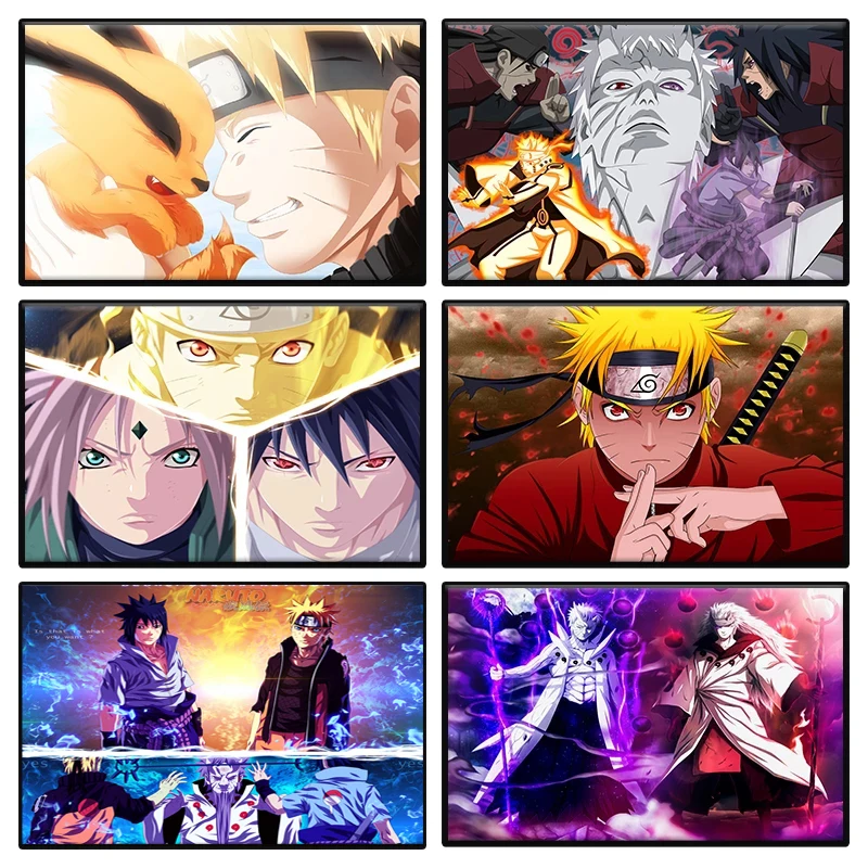 

Алмазная 5d Вышивка «сделай сам» Bandai Anime Naruto Kakashi Sasuke, вышивка крестиком, Алмазная мозаика для детской комнаты, домашний декор