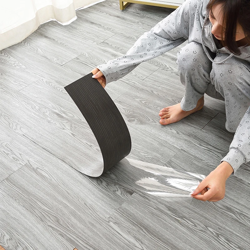 Самоклеящиеся 3D-Наклейки для пола 91x15 см утолщенные обои с текстурой древесины