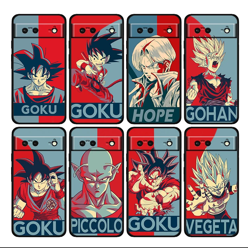 

Dragon Ball SON GOKU Shockproof Cover for Google Pixel 6 6a 6Pro 5 5a 4 4a XL 5G Silicone Black Phone Case Shell Soft Coque Capa