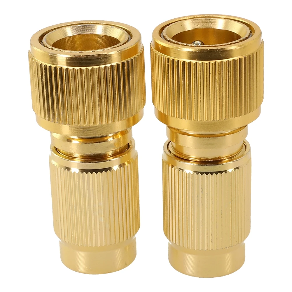 

Adaptor Connector 2pcs 6.2x2.2x2.5cm Aluminum Alloy Expandable Fitting Garden Irrigation Systems Quick Couplings