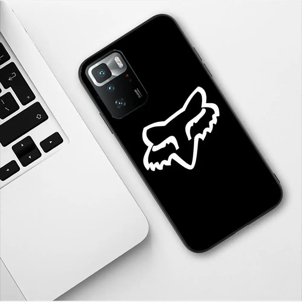Motorcycle Racing Foxes Phone Case For Redmi 9 9A 7A 10 8A 10A 8 Note 11 10S 7 11S Plus POCO X3 Pro Luxury Design Black Covers