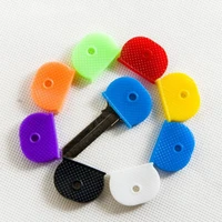 50 pcs colorful key cover silicone keychain keyring key chain keyfob key ring accessories key case key holder