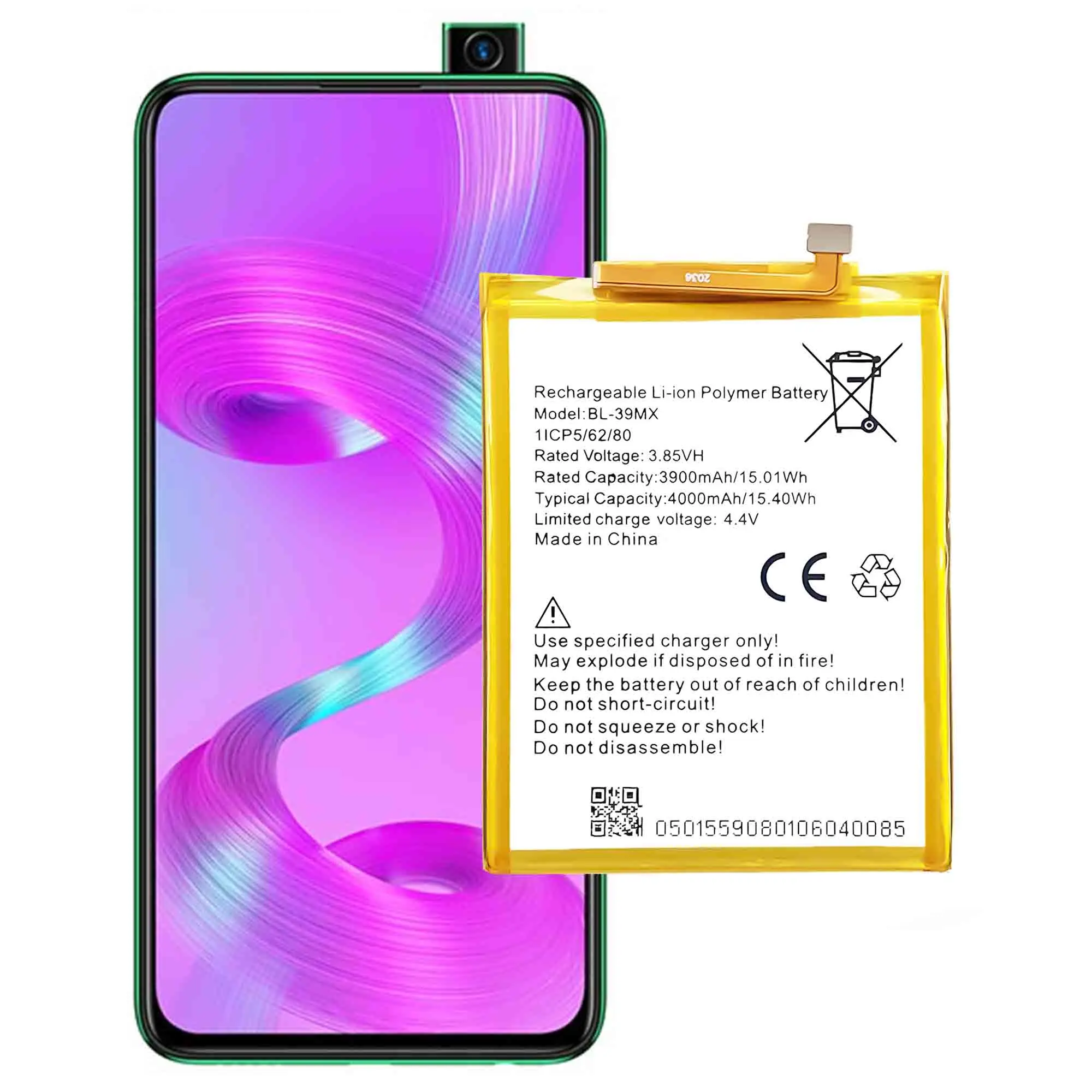 compatible for infinix x660 1560 2s5 pro bl 39mx 4000mah phone battery series free global shipping