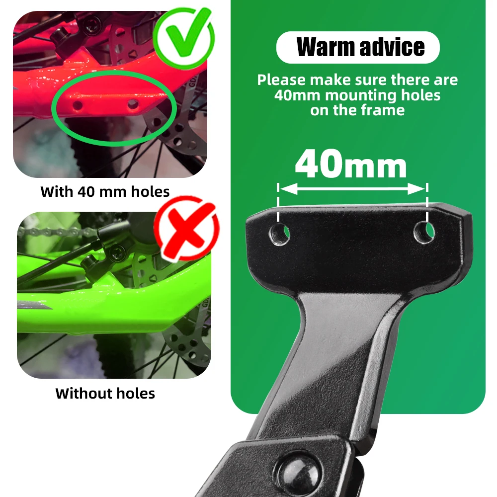 Подставка для велосипеда RBRL прочная подставка регулируемая утолщенная боковая