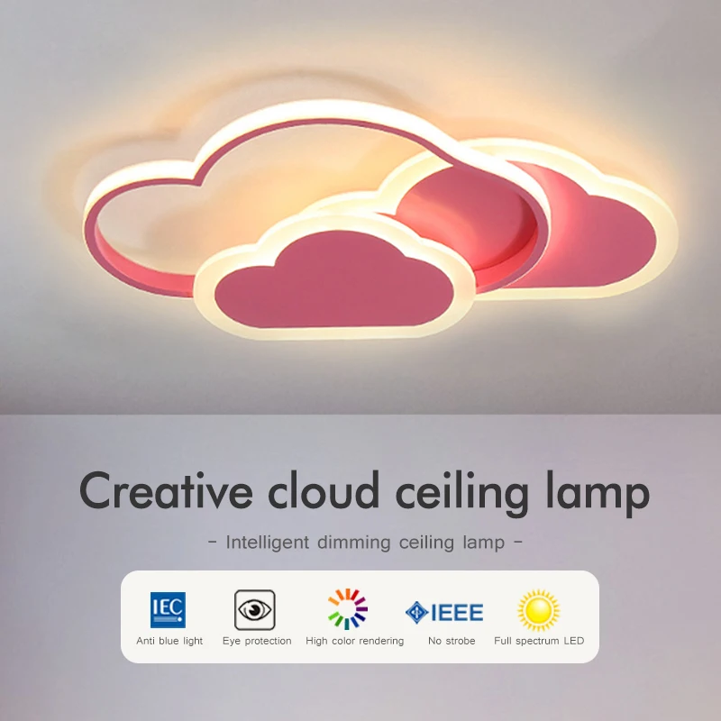 

Creative Clouds Led Ceiling Lamp Modern Ceiling Lights Warm Cold Lustre 15W 30W 48W Panel Light for Living Room Bedroom lighting
