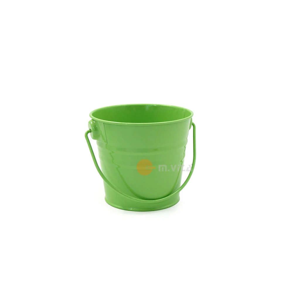 Высокое небольшое металлическое ведро 3 54 дюйма цвета на выбор