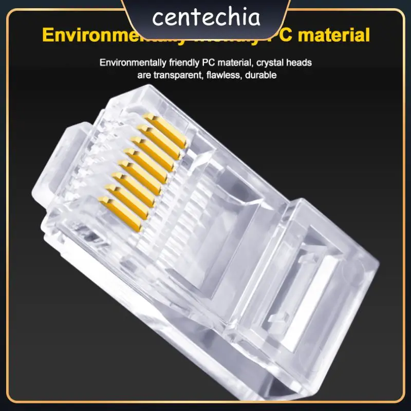 

Gold-plated Chip Super Five Perforated Crystal Head High Quality Cat5 / Cat5e Lan Network Cables Adapter High Speed Durable