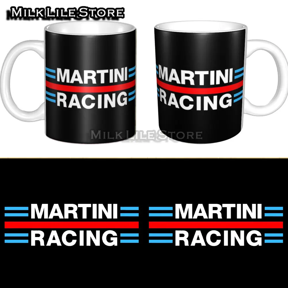 

Martini Racing Logo Vintage Trip Perfect Gifts. White Mug White Ceramic Tea Cup Birthday Gift Milk Cups and Mugs Rou