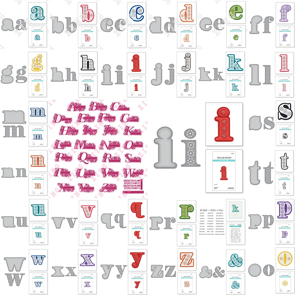 

Newest Stitched a B C D E F G H I J K L M N O P Q R S T U V W X Y Z & Alphabet Descriptors Metal Cut Dies Deco Alphabet Hot Foil