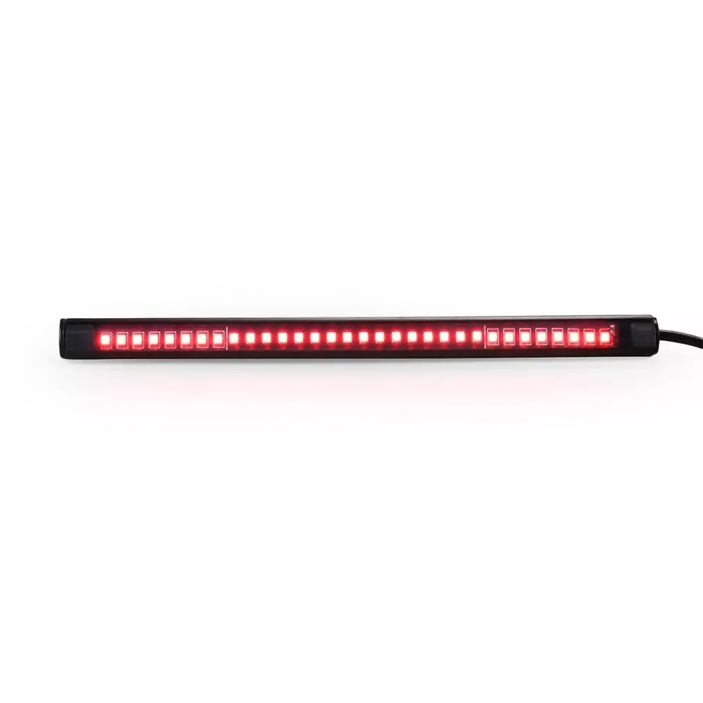 

LED Light Strip Tail Brake Stop Turn Signal 32LED 8" Flexible LED Light for Motorcycle