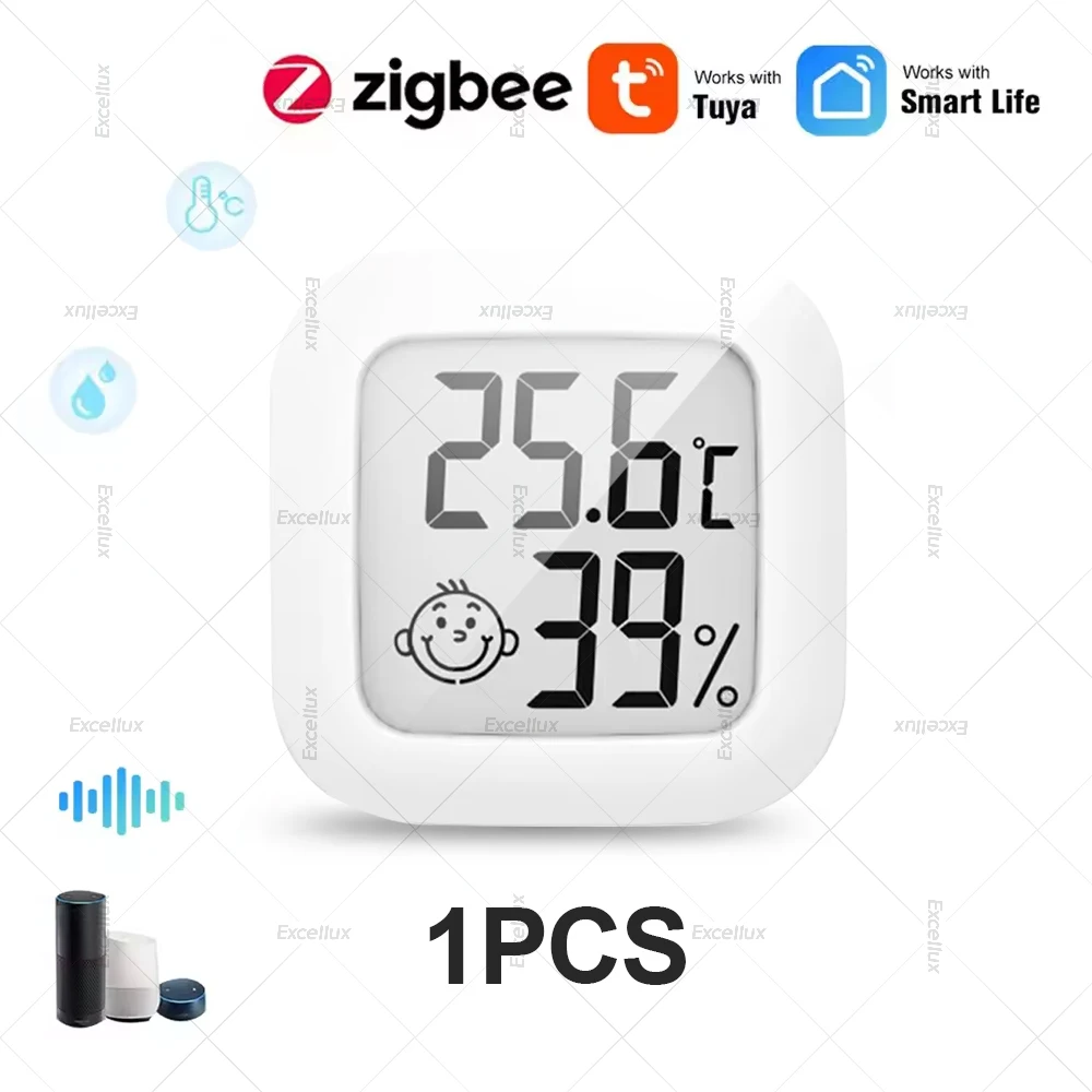 

Датчик температуры и влажности Tuya Zigbee
