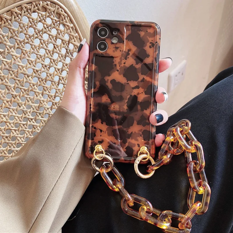 

Винтажный чехол с леопардовым принтом для iPhone 13 Pro Max 11 12 Pro Max XS Max X XR 8 7 Plus