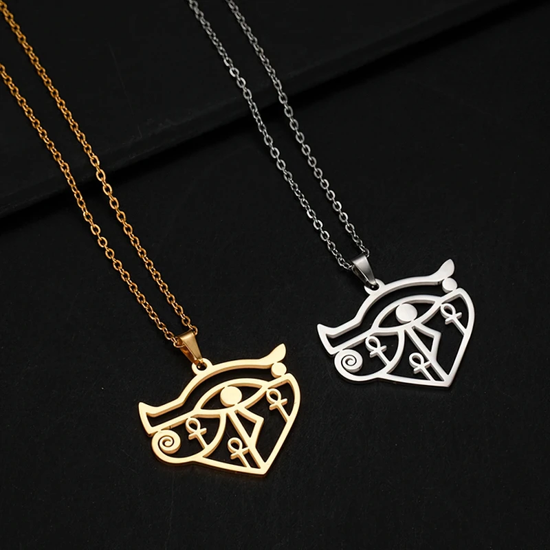 Ожерелье с кулоном в виде египетского глаза ра-хора цепочка форме Креста