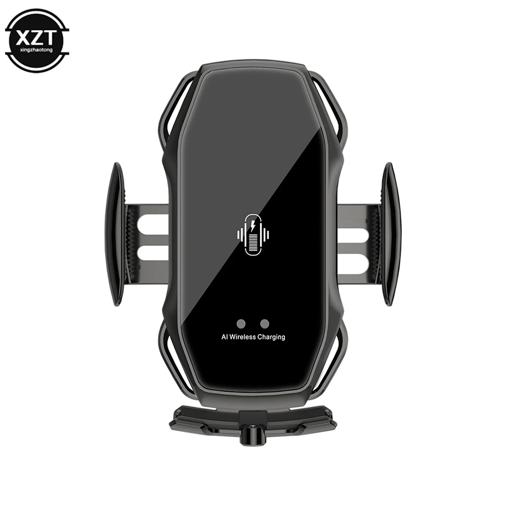 

Автомобильное беспроводное зарядное устройство для iPhone, Samsung, Xiaomi, автомобильное крепление, инфракрасная индукция, быстрая Беспроводная зарядка, автомобильный держатель для телефона