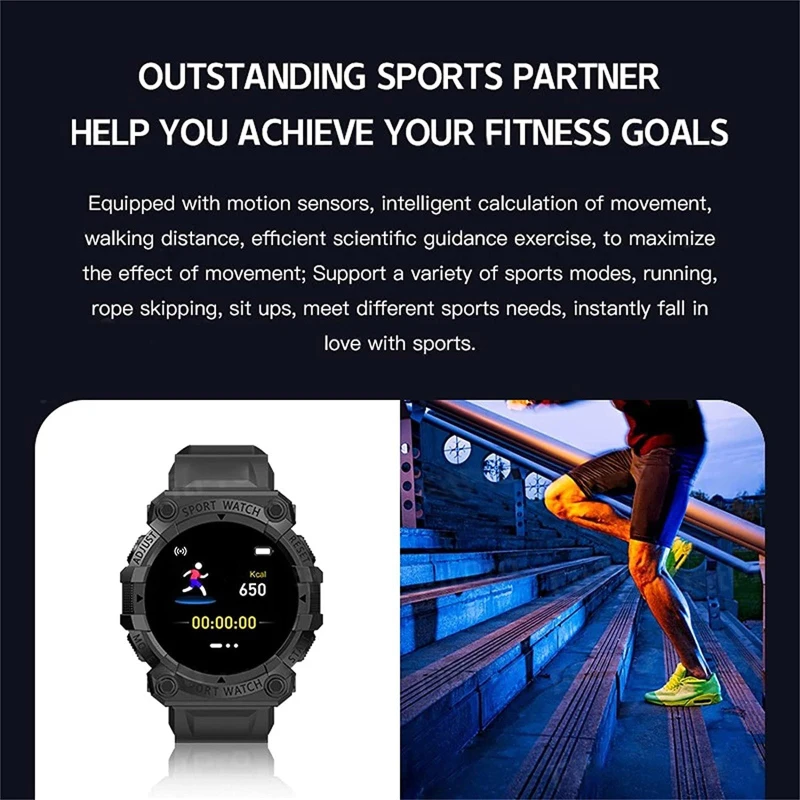 

1.44inch Sports Smartwatch Smart Watch Waterproof Color Screen Real Body Monitoring Smart Bracelet For Android Ios