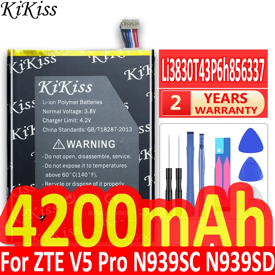 Аккумулятор KiKiss для ZTE Blade X9 G719C N939St Qingyang 3 Qingyang3 S6 Lux Q7/-C V5 Pro V5Pro N939SC N939SD/QLux Q A430 |