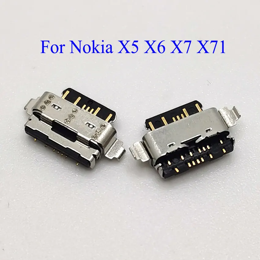 2-10 For Nokia X5 5.1Plus 5.1 6.1 Plus TA-1102 X6 6.1Plus TA-1103 8 TA-1012 USB Type C Charging Port Charger Dock Connector