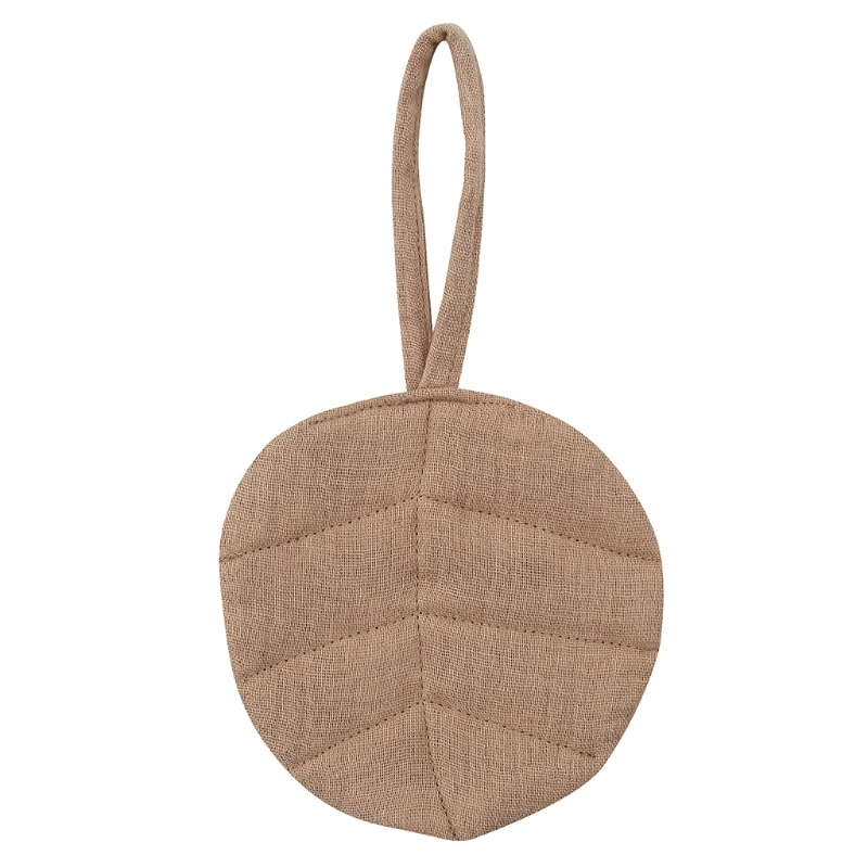 

Детская цепочка с зажимом для соски Подвеска для младенца хлопковая в форме листа соска подвесные украшения