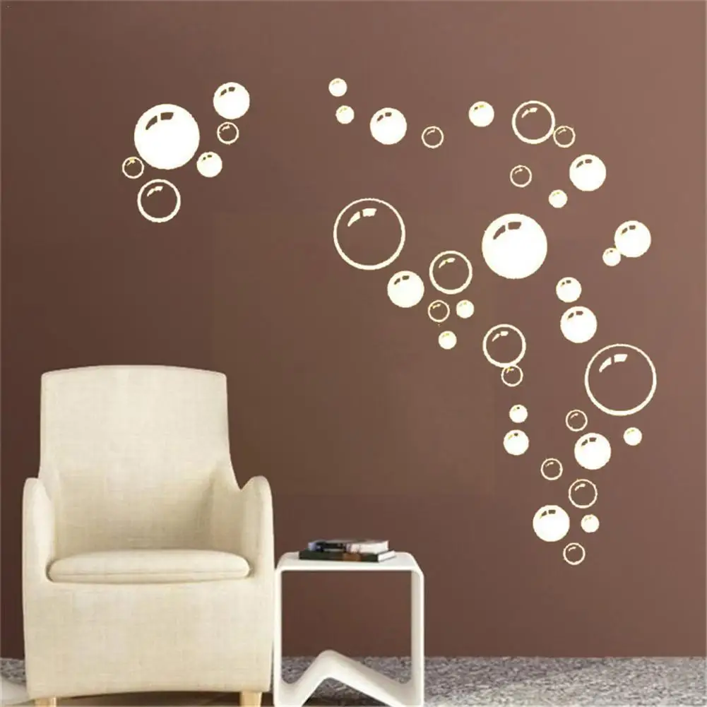 

Cute Bubbles Wall Stickers Bathroom Shower Kitchen Art Bedroom Decals Removable Kids Decor Home Waterproof Wallpaper P2a7