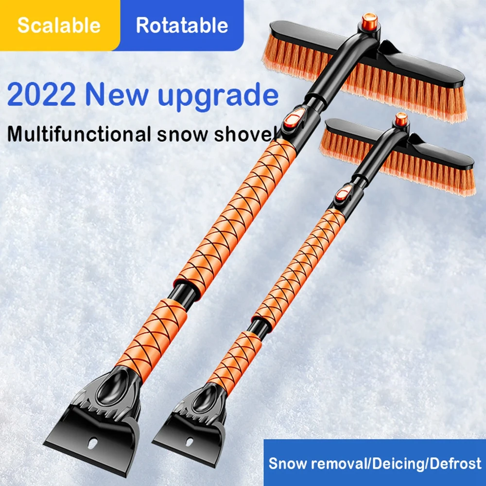 

Multifunction Winter Car Ice Scraper Windshield Snow Brush With Ergonomic Foam Handle Detachable Car Cleaning Auto Snow Shovel