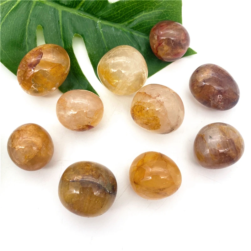 

Новинка 100 г натуральные желтые огненные кварцевые опущенные камни Кварцевые Золотые камни для здоровья камни для исцеления украшение пода...