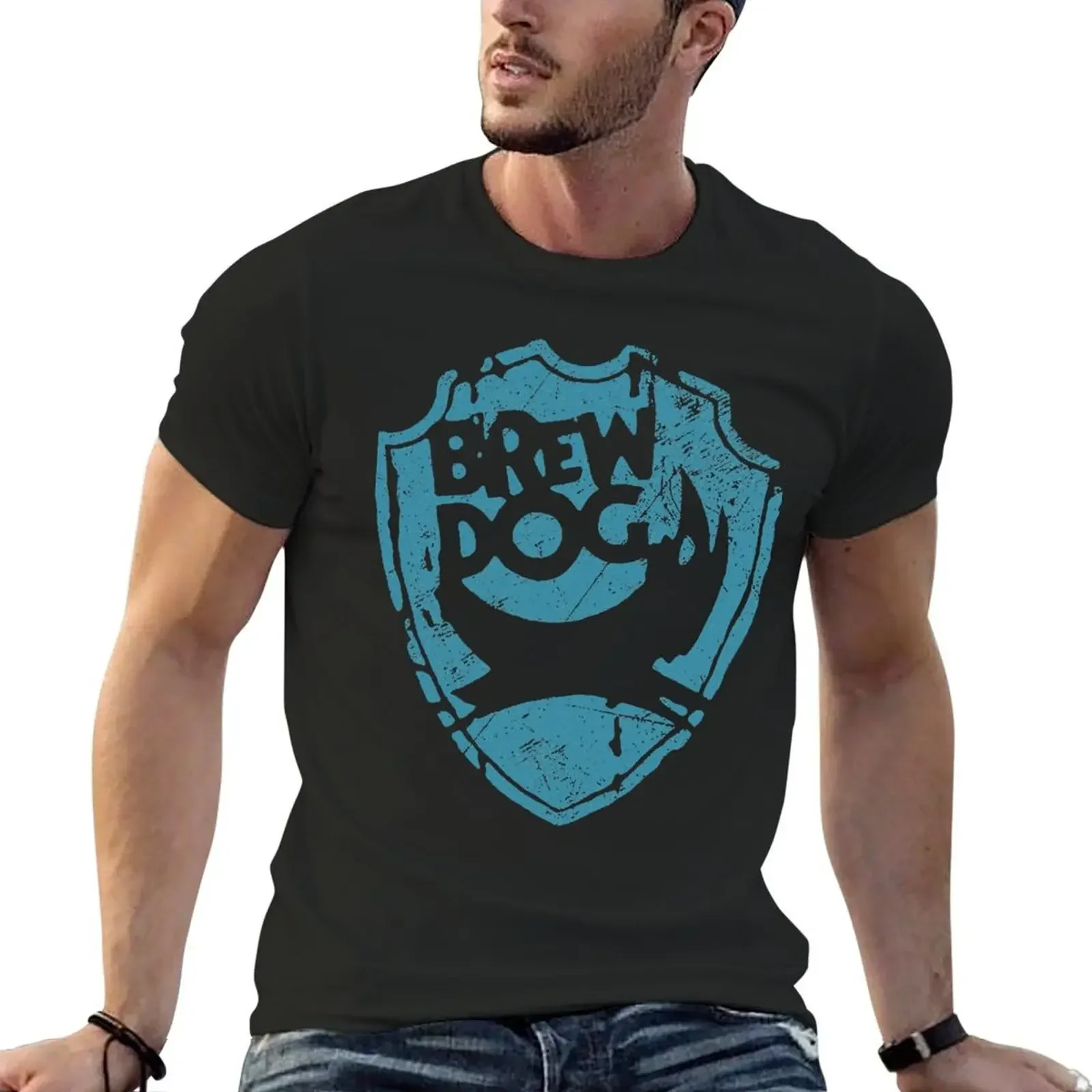 Футболка BrewDog милые топы набор мужских футболок с рисунком аниме