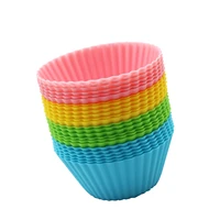 reusable silicone baking cups 11pcs silicone cupcake molds nonstick muffin moulds container for cakes ice creams puddings jelly
