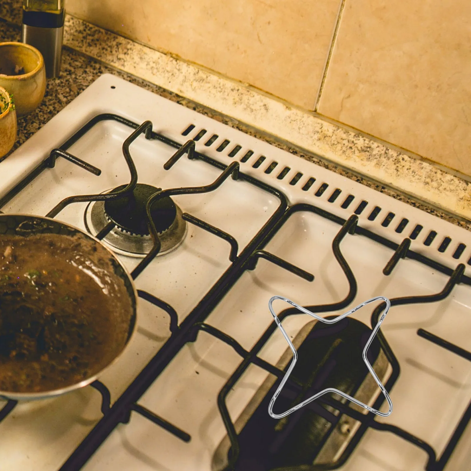 

6Pcs House Gas Burner Racks Useful Gas Stove Racks Moisture-proof Gas Burner Rings for Shop Restaurant