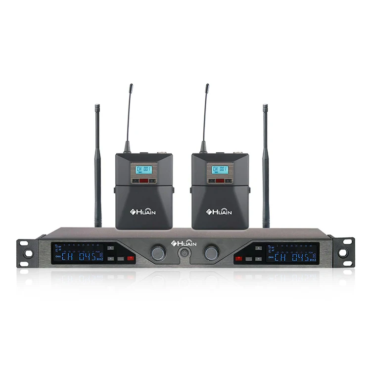 

Professional Cordless Micro Sans Fil Dual UHF Wireless Collar Microphone for Teachers