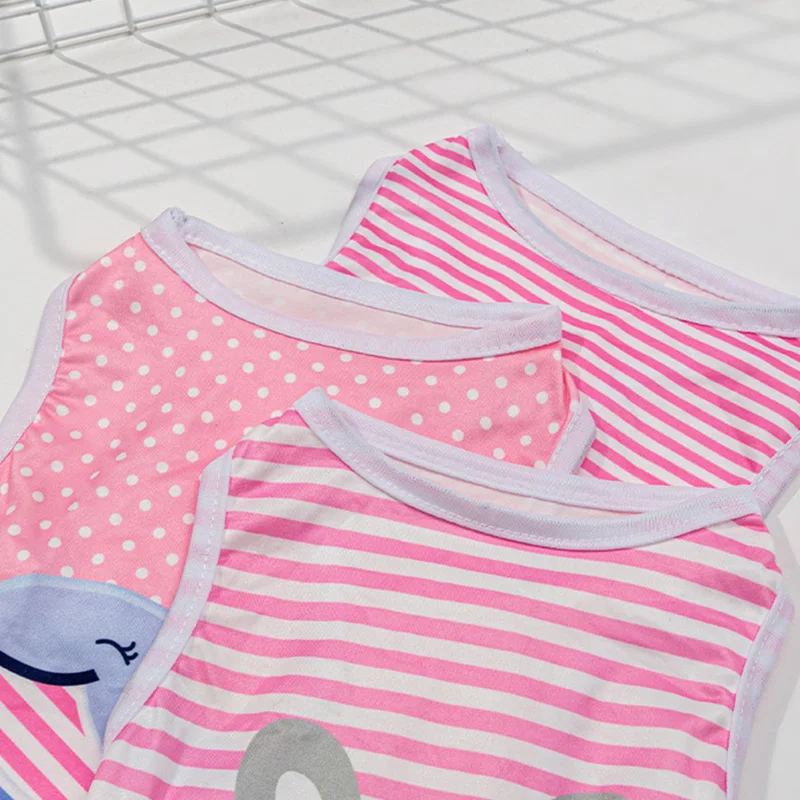 Классическая полосатая рубашка для собак тонкий дышащий жилет одежда маленьких