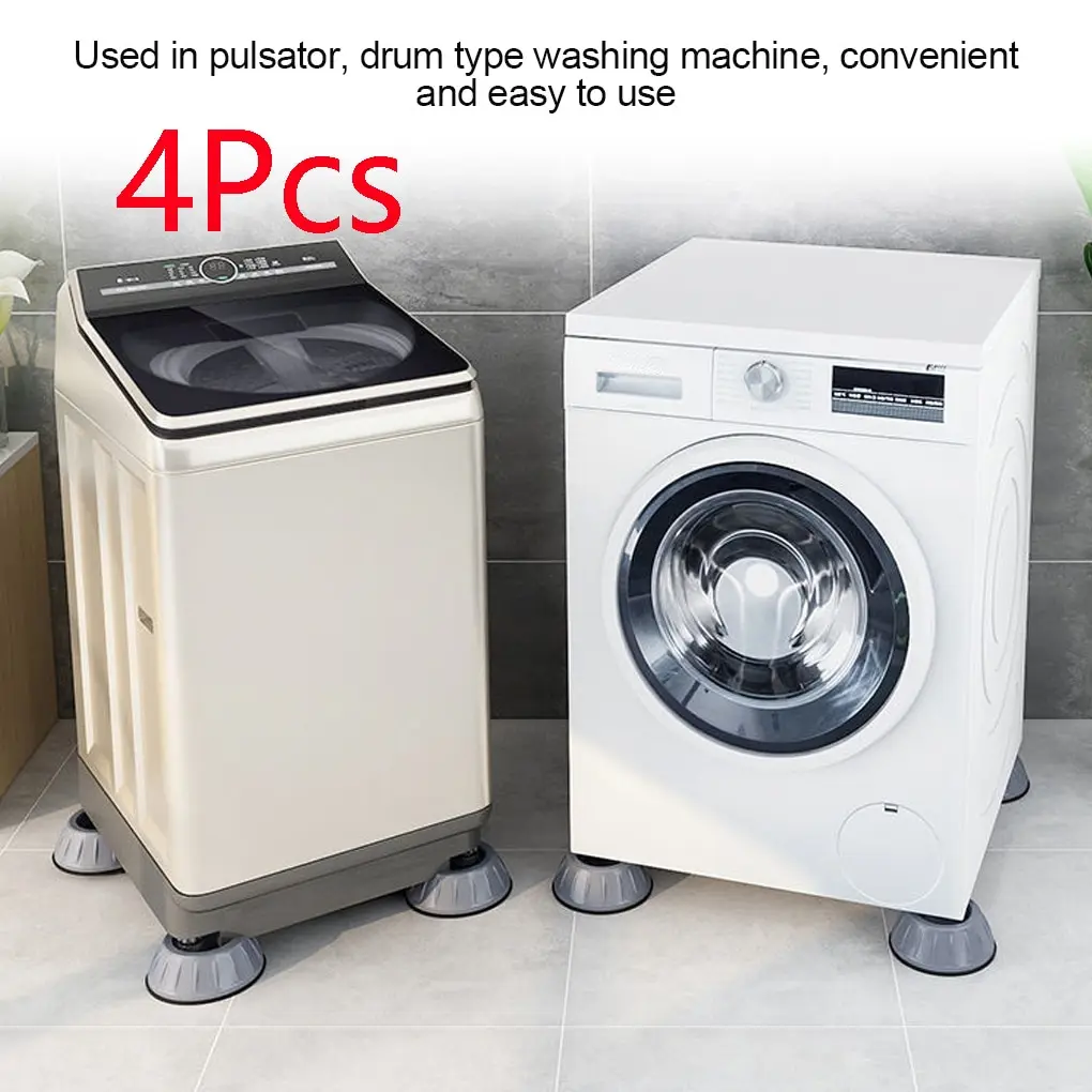 

4Pcs/lot Anti Vibration Feet Pads Rubber Legs Slipstop Silent Skid Raiser Mat Washing Machine Support Dampers Stand Furniture