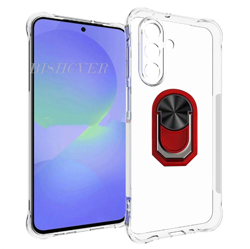 Фото Магнитный чехол для телефона Samsung Galaxy Wide 8 7 6 5 A Quantum 6 5 4 3 2 Buddy 3 2 Jean2 Jump Мягкий силиконовый чехол с кольцевым держателем №1