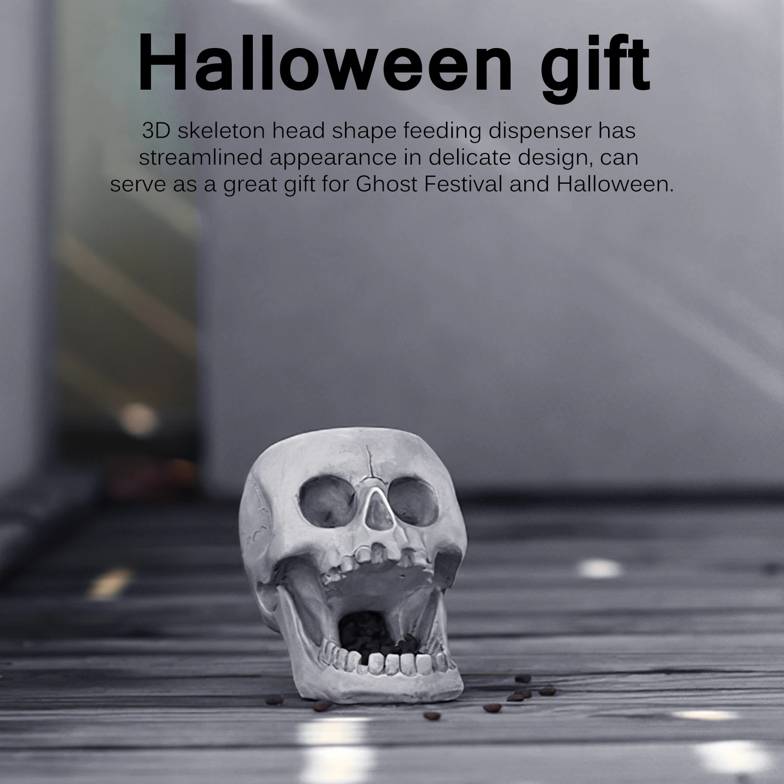 3D кормушка для животных в виде черепа подвесная головы скелета из смолы