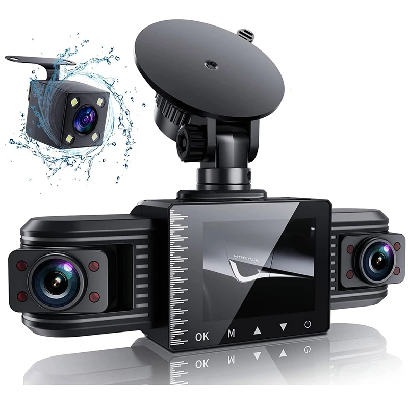 

1 Set 1080P Car Dash Cam Front And Rear Inside With Loop Recording, G-Sensor, Parking Monitor