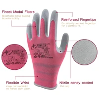 durable gardening gloves breathable non slip nitrile gloves wear resistant safety work gloves for household cleaning 12 pairs