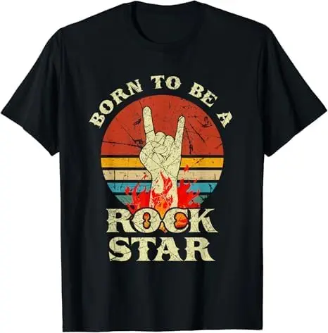 Винтажная футболка Born to Be Rock Star