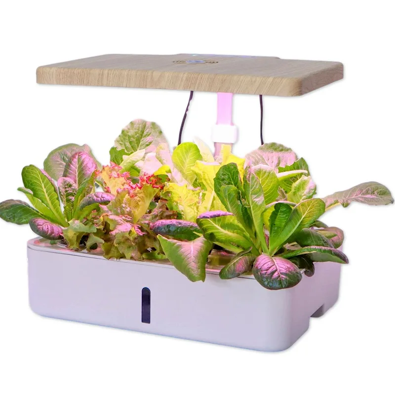 

Indoor Soilless Cultization Flower Pot LED Smart Vegetable Farming Equipment Hydroponic Plant Seedling Planting Box Gift Ideas