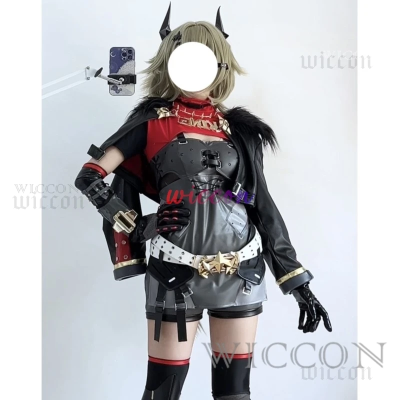 Zenless Zone Zero Caesar King Косплей Костюм Униформа Платье Парик Нагрудник Аксессуары