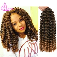 wand curl twist braids hair crochet curly hair extension 8 12 inch ombre synthetic hair weave for women 20strandspack brown red