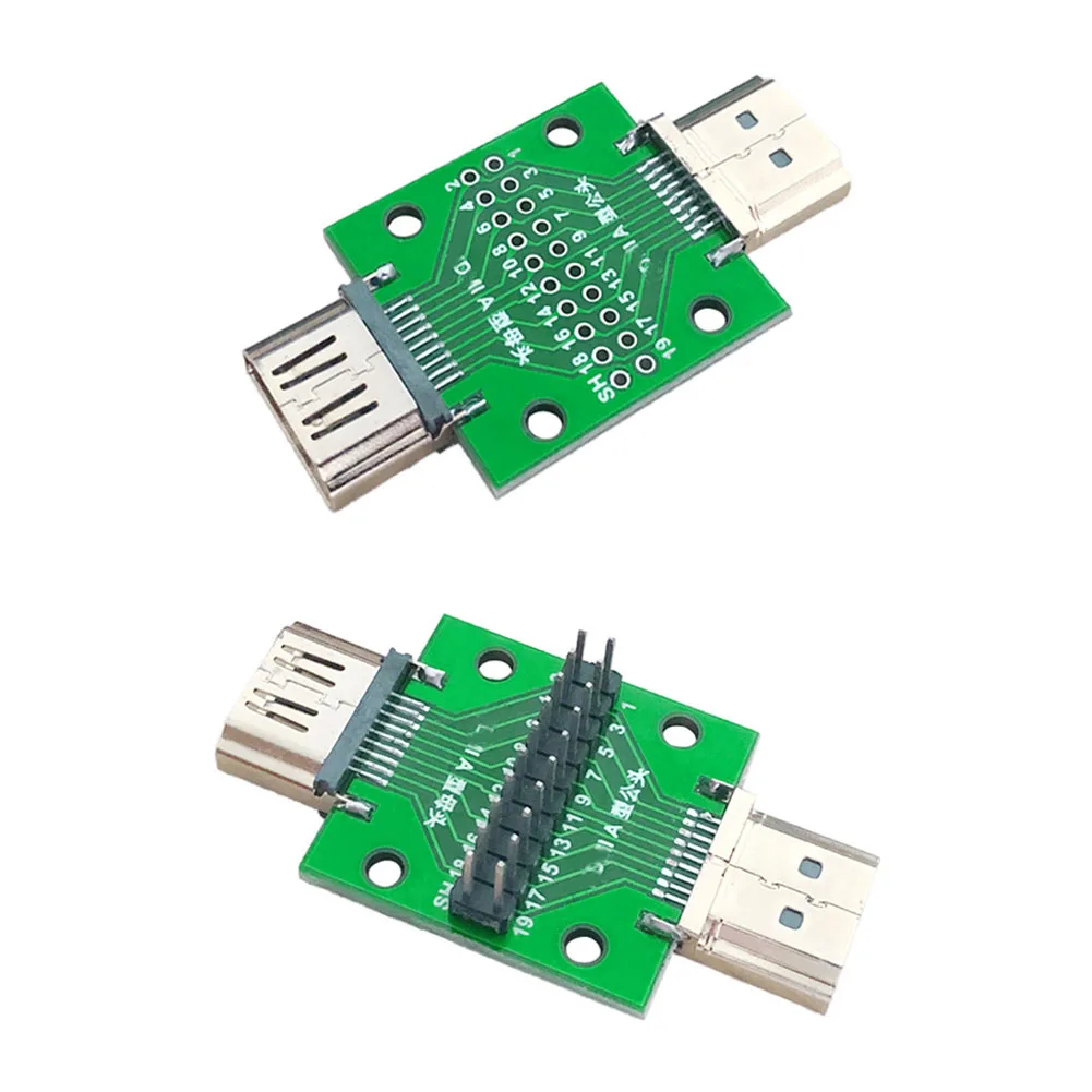 

Male to Female Test Board MINI Test Connector with Board PCB 2.54mm Pitch 19 Pin DP HD A Female To Male Test Board Adapter