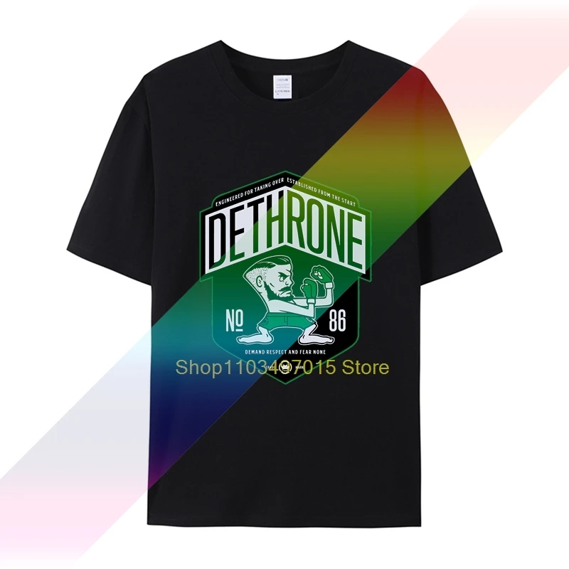 Новейшая футболка Dethrone Conor McGregor Dublin Walk Out 2019 мужская брендовая качественная