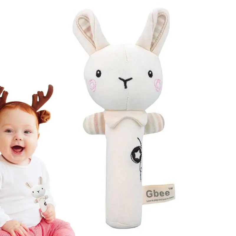 

Baby Rattle Toys Stuffed Rabbit Bear Soft Baby Rattle Shaker Infant Developmental Hand Grip Baby Toys Sensory Learning Toys With