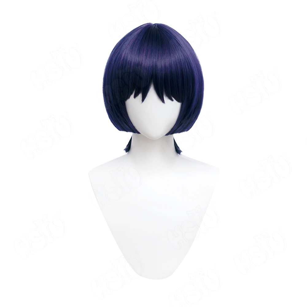 

Game Genshin Impact Kunikuzushi Wanderer Cosplay Wig blue purple Short hair Scaramouche Wig