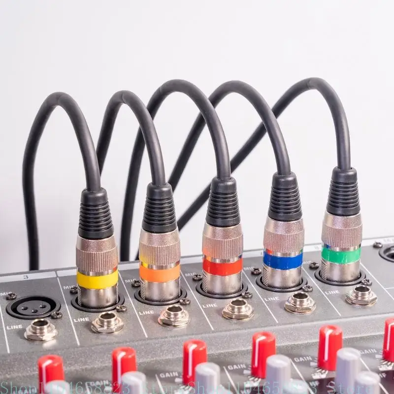 652f Сбалансированная микрофонная кабель 3pin Мужчина -самка динамика