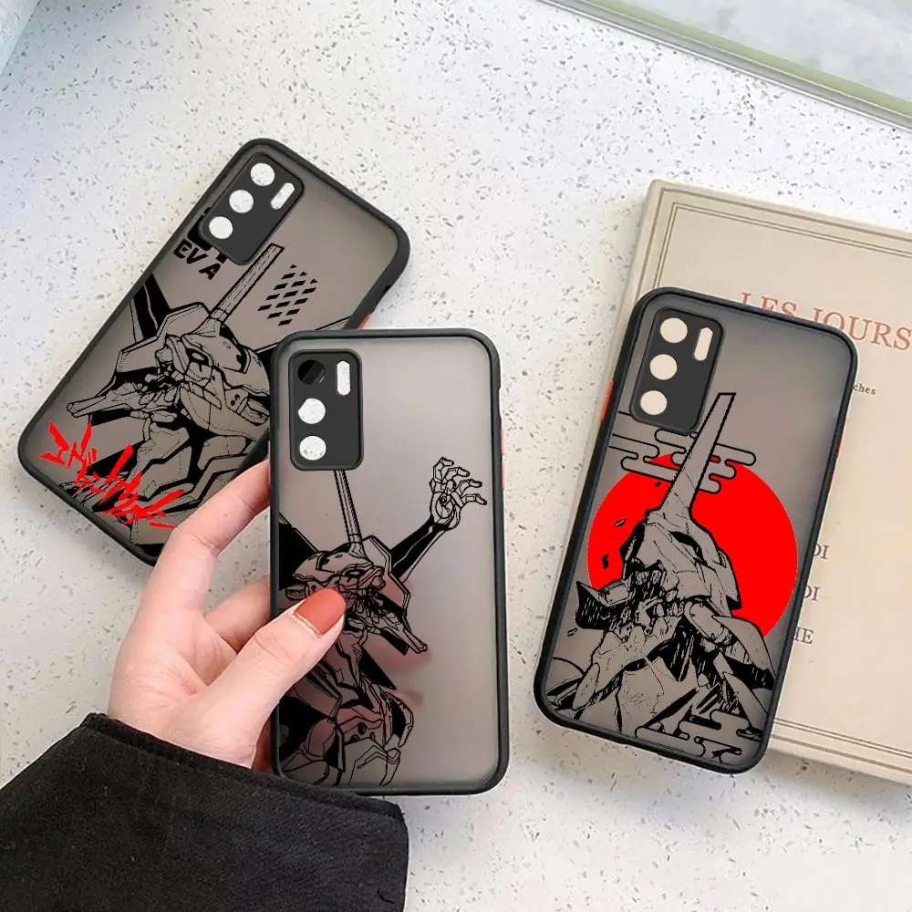 

Comics N-Neon G-Genesis E-Evangelion Matte Phone Case for Huawei P50 P40 P30 P20 MATE 40 30 20 PRO PLUS Y7P Y8P Y9 Case Cover