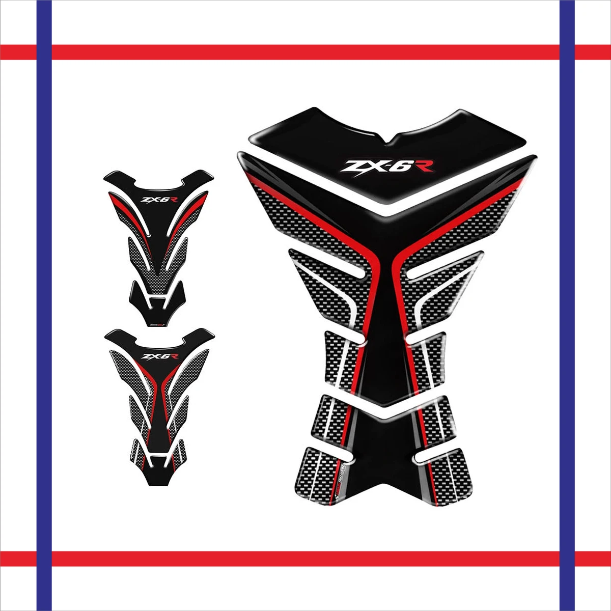 3D мотоциклетный бак защитная наклейка чехол для KAWASAKI ZX6R ZX-6R ZX6 R ZX636